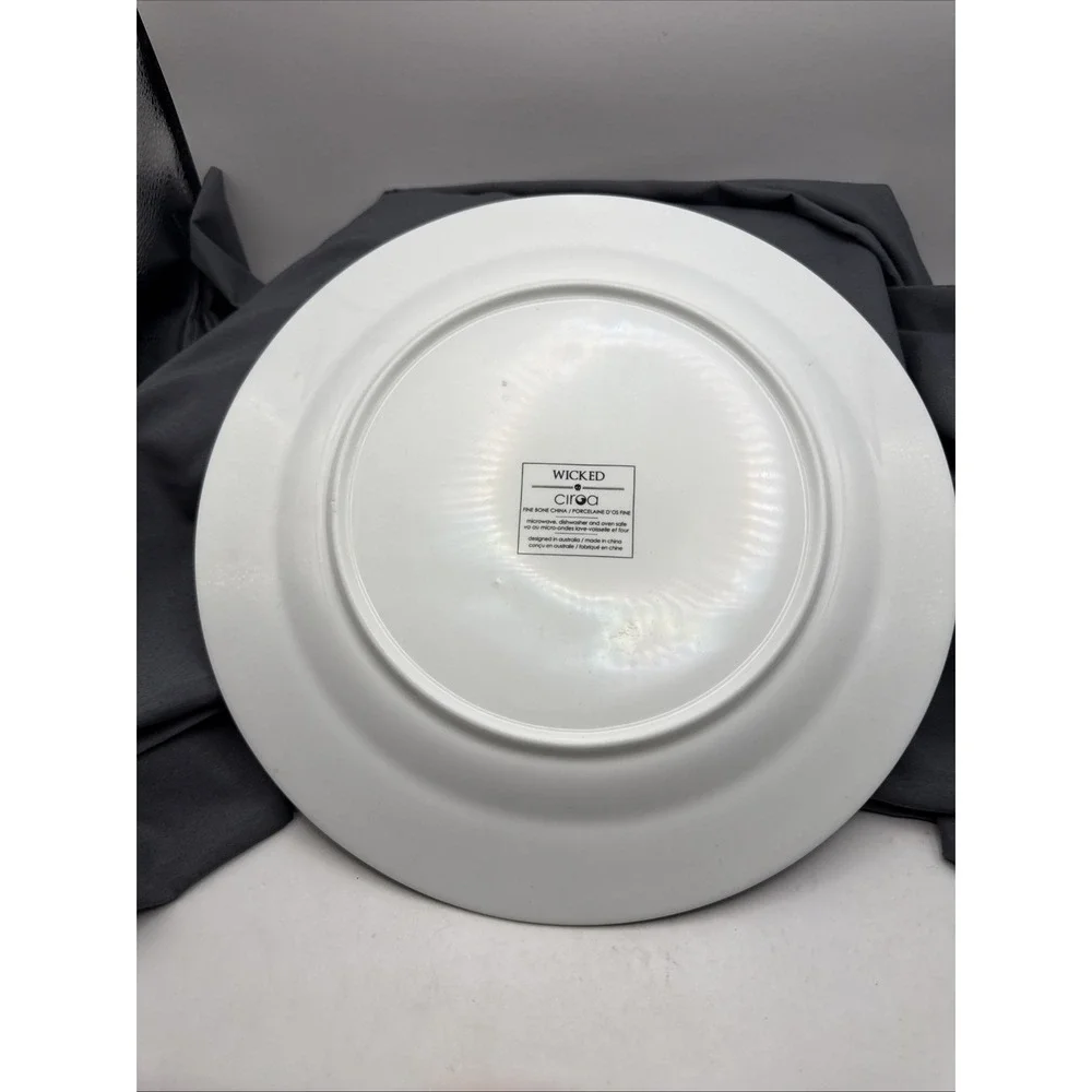 Ciroa Floral Skull Fine China Dinner Plate 10 5/8